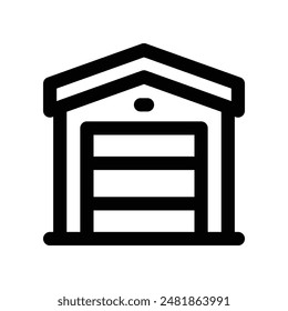 icono de almacén. icono de glifo de Vector para su Sitio web, móvil, presentación y diseño de logotipo.