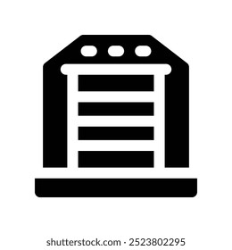warehouse icon. vector glyph icon for your website, mobile, presentation, and logo design.