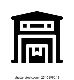 warehouse icon. vector glyph icon for your website, mobile, presentation, and logo design.