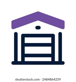 icono de almacén. Vector glyphicon para su Sitio web, móvil, presentación y diseño de logotipo.