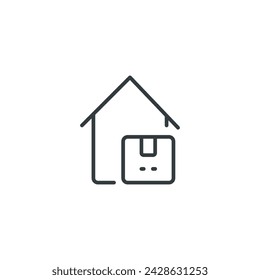Warehouse icon, Warehouse vector illustration