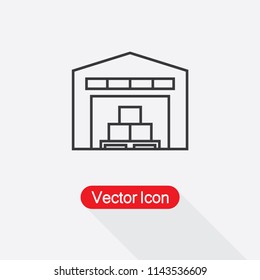 Warehouse Icon Vector Illustration Eps10