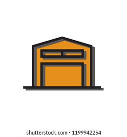 Warehouse icon Vector illustration, EPS10.