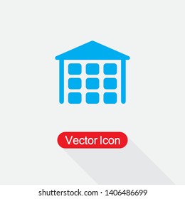  Warehouse Icon Vector Illustration Eps10