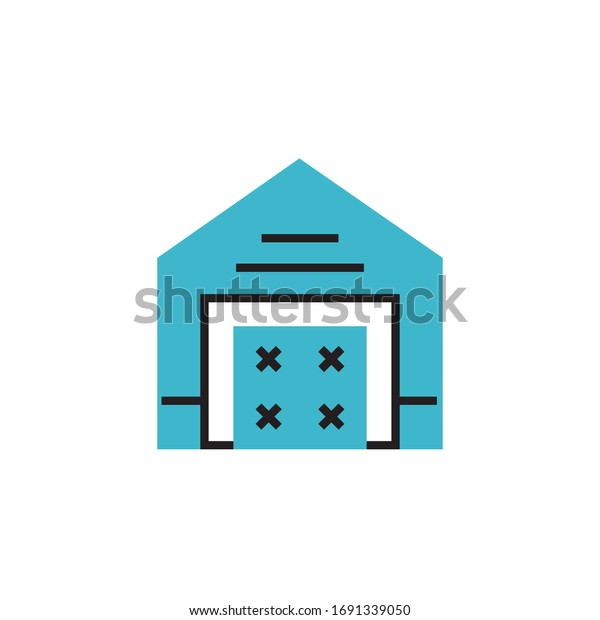 warehouse icon vector illustration. warehouse icon\
modern style design