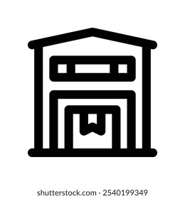 Lagerortsymbol. Vektorliniensymbol für Ihre Website, Ihr Handy, Ihre Präsentation und Ihr Logo-Design.