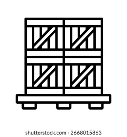 Icono de almacén. Vector de ilustración de almacenamiento. símbolo de tienda. logotipo de almacén. icono de Web de depósito.