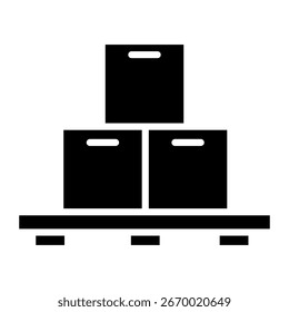 Icono de almacén. Vector de ilustración de almacenamiento. símbolo de tienda. logotipo de almacén. icono de Web de depósito.