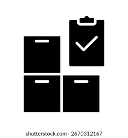 Warehouse icon vector. storage illustration sign. store symbol. storehouse logo. depot web icon.