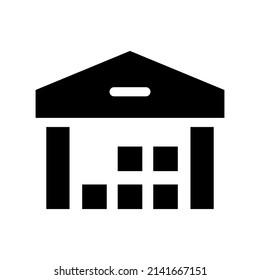 Icono de almacén Ilustración de diseño del vector