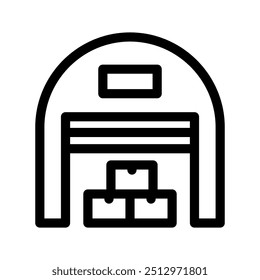 Ilustração de Design do Símbolo Vetor de Ícone de Depósito