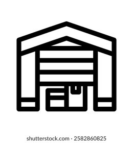 Warehouse Icon Vector Symbol Design Illustration