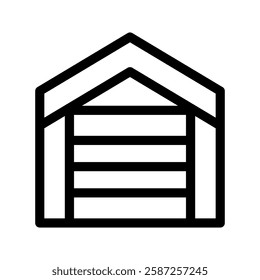 Warehouse Icon Vector Symbol Design Illustration