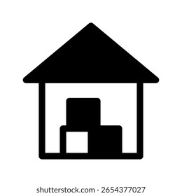 Warehouse Icon Vector Symbol Design Illustration