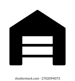 Illustration zum Entwurf eines Vektorsymbols für das Warehouse