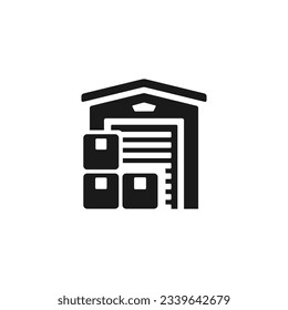 Vector de icono de almacén o vector de símbolo de almacén aislado. El mejor vector de icono de almacén aislado para aplicaciones móviles, sitios web, elementos de diseño de negocios y más.