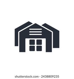 Warehouse icon. vector.Editable stroke.linear style sign for use web design,logo.Symbol illustration.