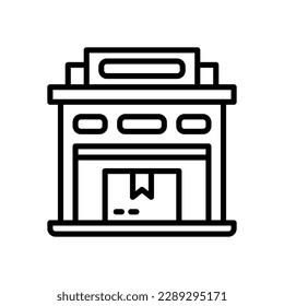 warehouse icon for your website, mobile, presentation, and logo design.