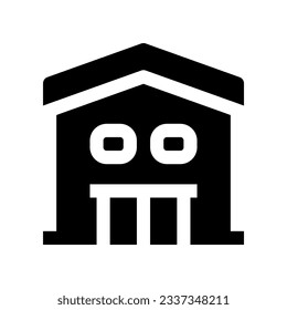warehouse icon for your website, mobile, presentation, and logo design.