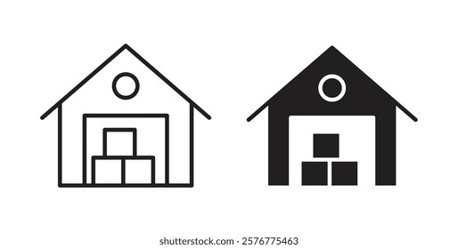 Warehouse icons pack for ui designs