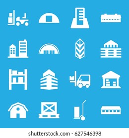 Warehouse icons set.  