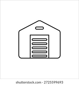 ícones de depósito. ilustração de vetor de linha simples