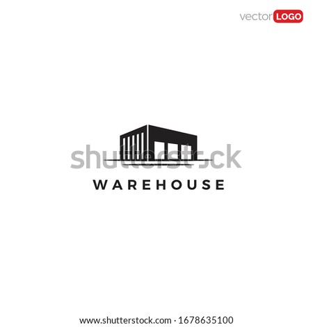 warehouse icon/symbol/Logo Design Vector Template Illustration