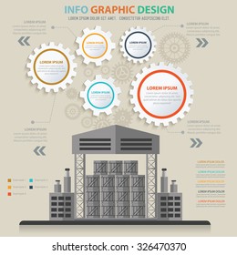 Warehouse, industry design,info graphic concept,vector