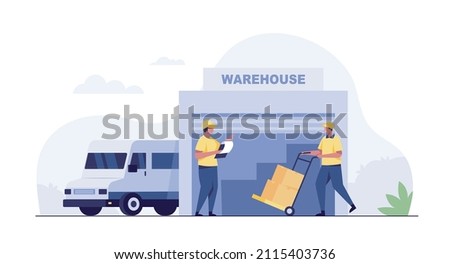 Warehouse industry with storage buildings