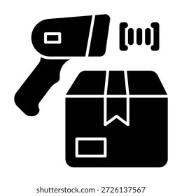 Estilo de linha do ícone de verificação de estoque de depósito transparente