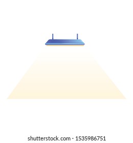 Warehouse lamp icon. Cartoon of warehouse lamp vector icon for web design isolated on white background