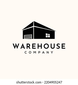 Warehouse Line Art Logo Vector Minimalist Stock Vector (Royalty Free ...