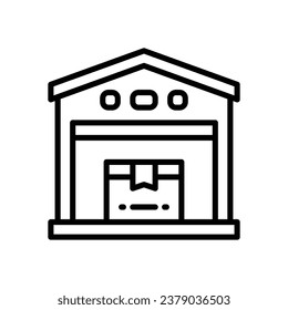 warehouse line icon. vector icon for your website, mobile, presentation, and logo design.
