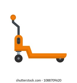 Warehouse loader icon. Flat illustration of warehouse loader vector icon for web