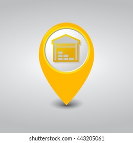 Warehouse Location Yelow Pointer