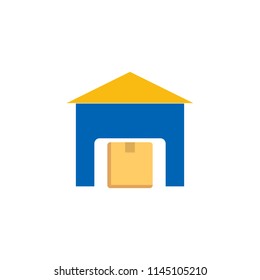 Warehouse Logistic Logo Icon Design