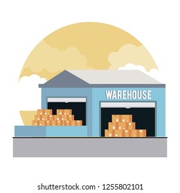 Warehouse logistics building