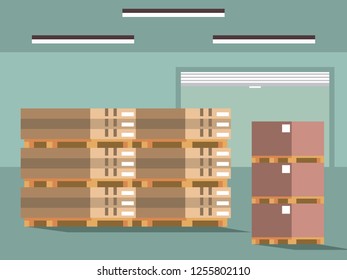 Warehouse logistics building
