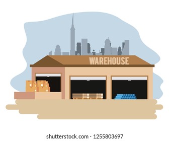 Warehouse logistics building