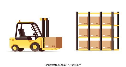 warehouse logistics forklift pallets 
