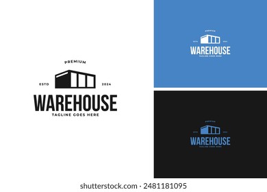 Warehouse logo design vector illustration template idea