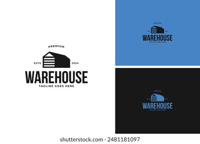 Idea de Plantilla de Ilustración vectorial de diseño de logotipo de almacén