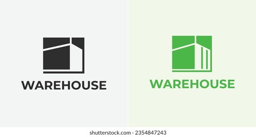 Warehouse logo icon illustration vector design template 