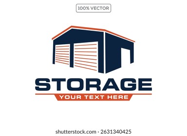 warehouse logo image building storage vector