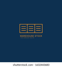 Warehouse logo template design, Industrial and Commercial Buildings