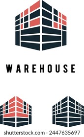 warehouse  logo template vector illustration design MINIMALIST,modern