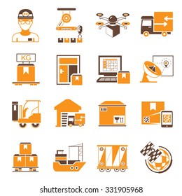 warehouse management icons