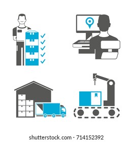 warehouse management icons