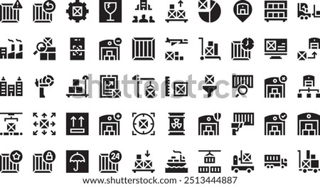 Warehouse management icons High-Quality Vector Icons Collection with Editable Stroke. Ideal for Professional and Creative Projects.