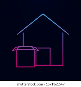 Warehouse nolan icon. Simple thin line, outline vector of real estate icons for ui and ux, website or mobile application